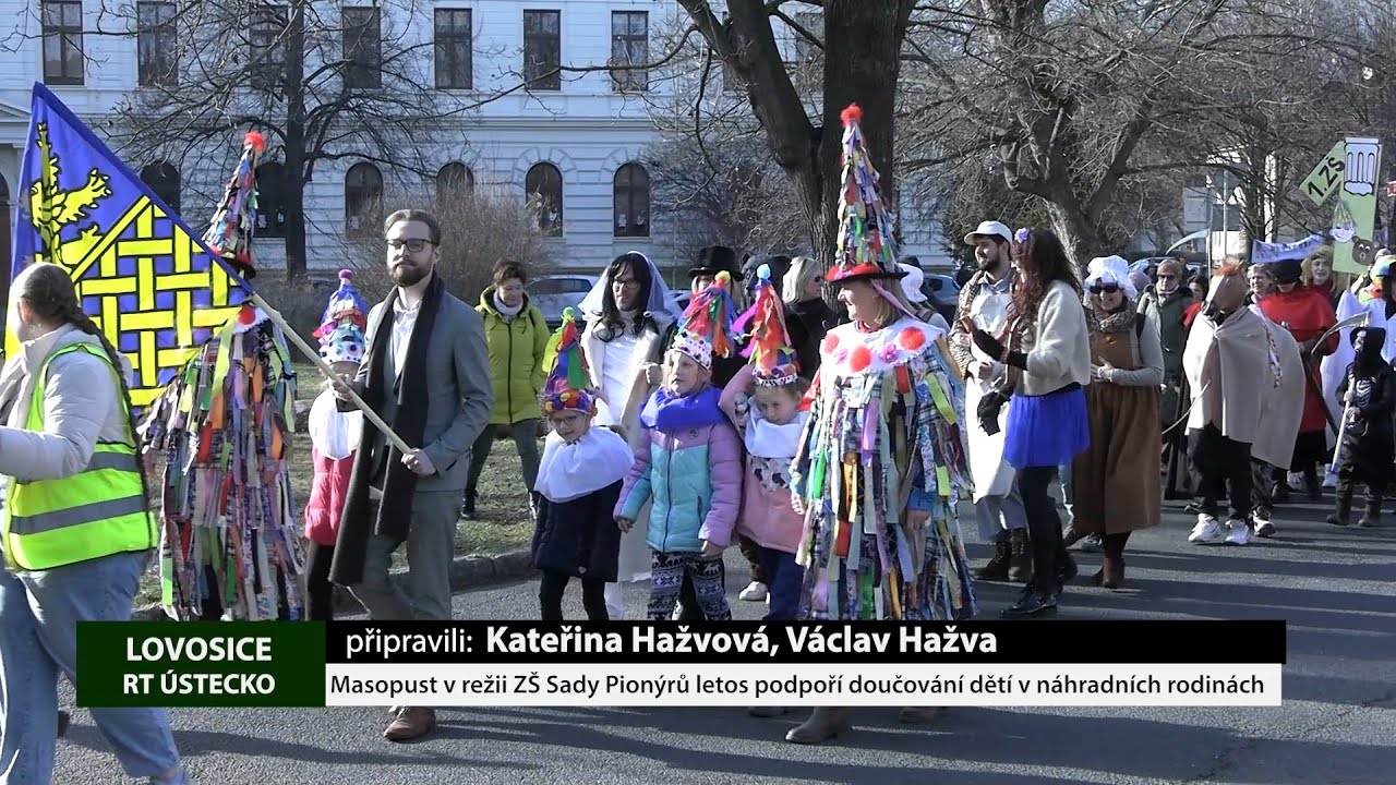 LOVOSICE: Masopust v režii ZŠ Sady Pionýrů letos podpoří doučování dětí v náhradních rodinách