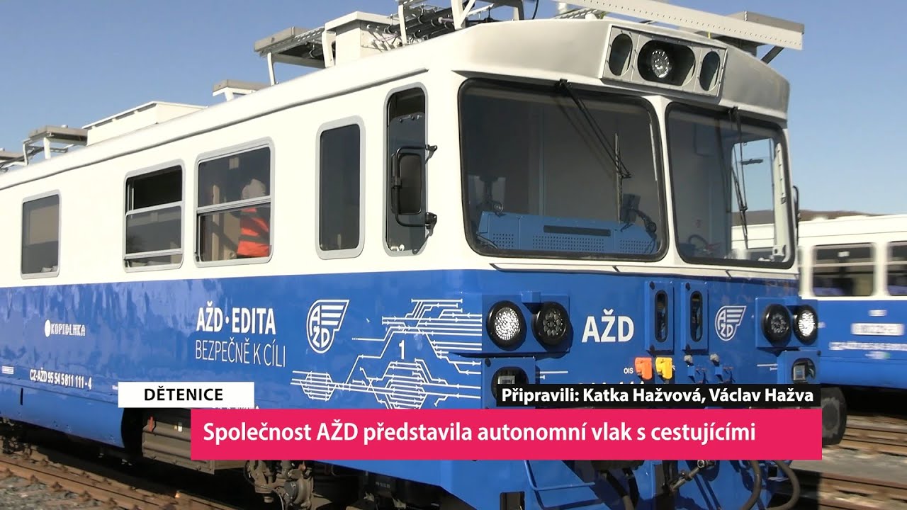 DĚTENICE: Společnost AŽD představila první autonomní vlak s cestujícími
