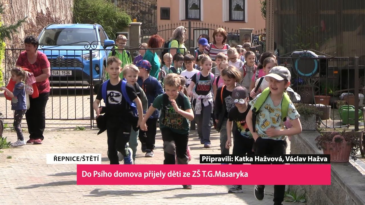 ŘEPNICE/ŠTĚTÍ: Do Psího domova přijely děti ze ZŠ T.G.Masaryka