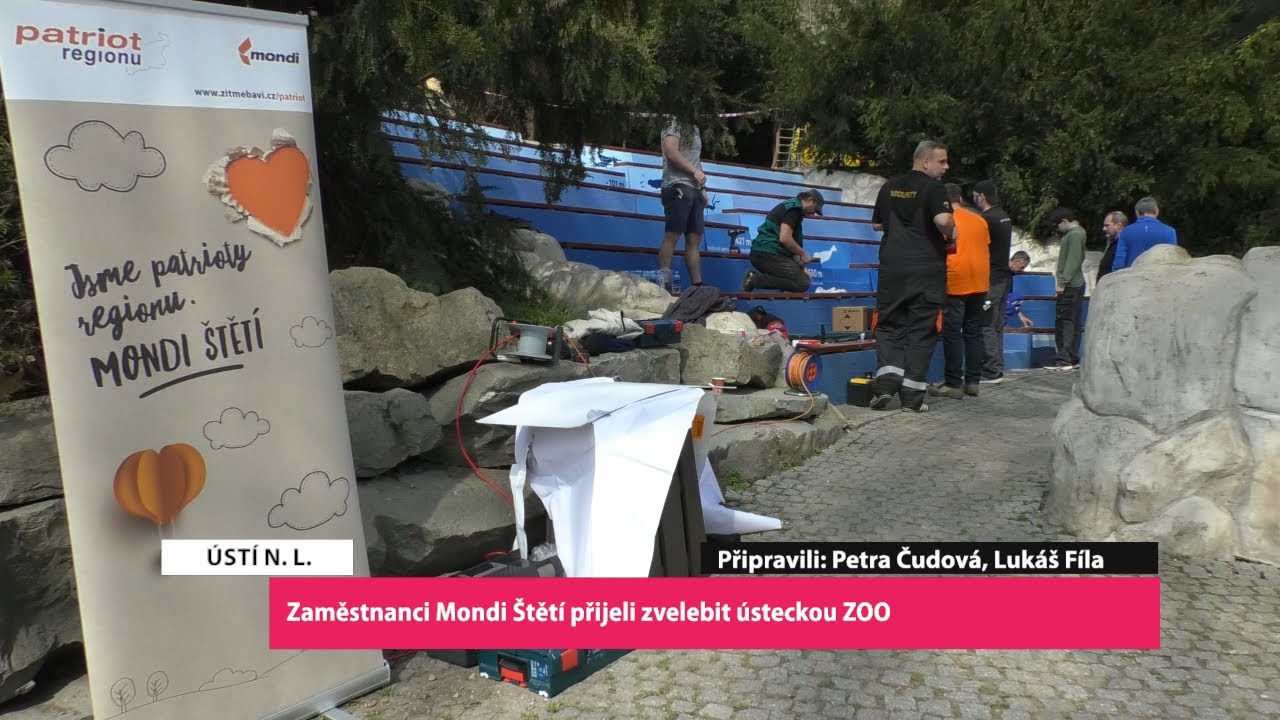 ÚSTÍ N. L.: Zaměstnanci Mondi Štětí přijeli zvelebit ústeckou ZOO