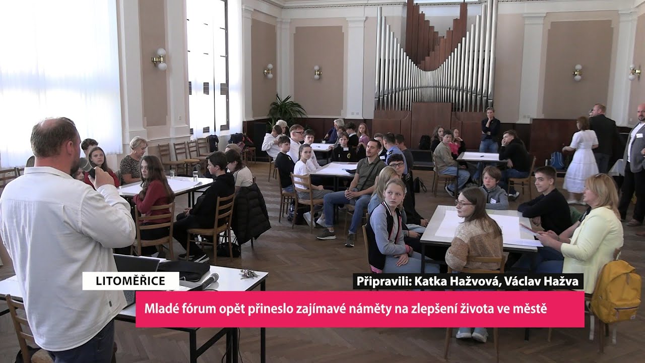 LITOMĚŘICE: Mladé fórum opět přineslo zajímavé náměty na zlepšení života ve městě