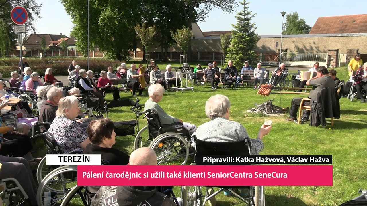 TEREZÍN: Pálení čarodějnic si užili také klienti SeniorCentra SeneCura