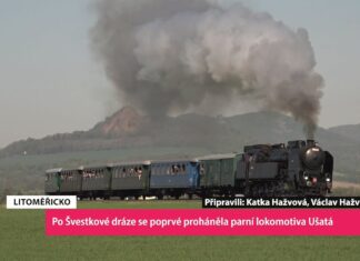 LITOMĚŘICKO: Po Švestkové dráze se poprvé proháněla parní lokomotiva Ušatá
