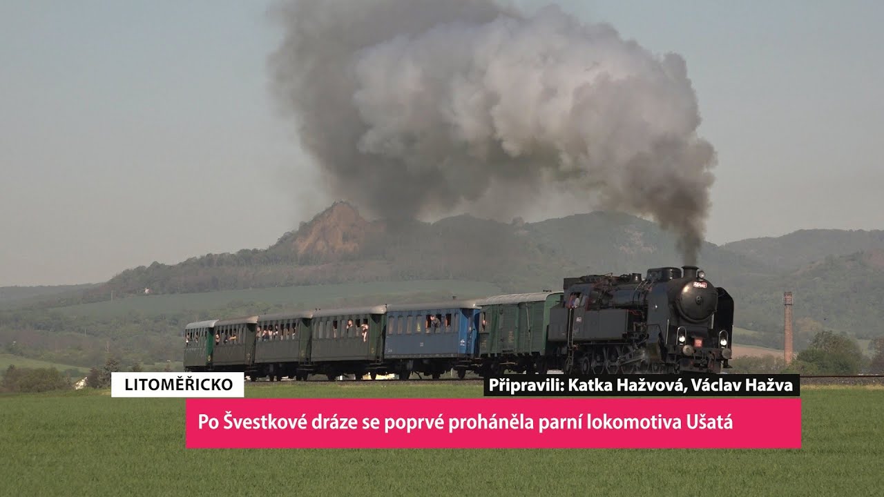 LITOMĚŘICKO: Po Švestkové dráze se poprvé proháněla parní lokomotiva Ušatá
