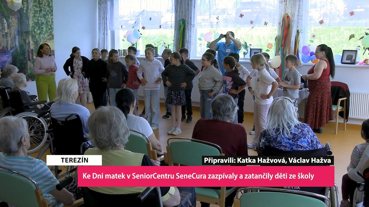 TEREZÍN: Ke Dni matek v SeniorCentru SeneCura zazpívaly a zatančily děti ze školy