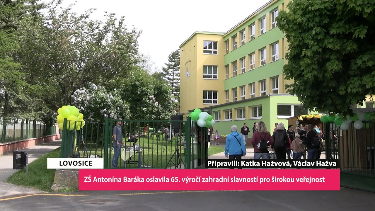 LOVOSICE: ZŠ Antonína Baráka oslavila 65. výročí zahradní slavností pro širokou veřejnost
