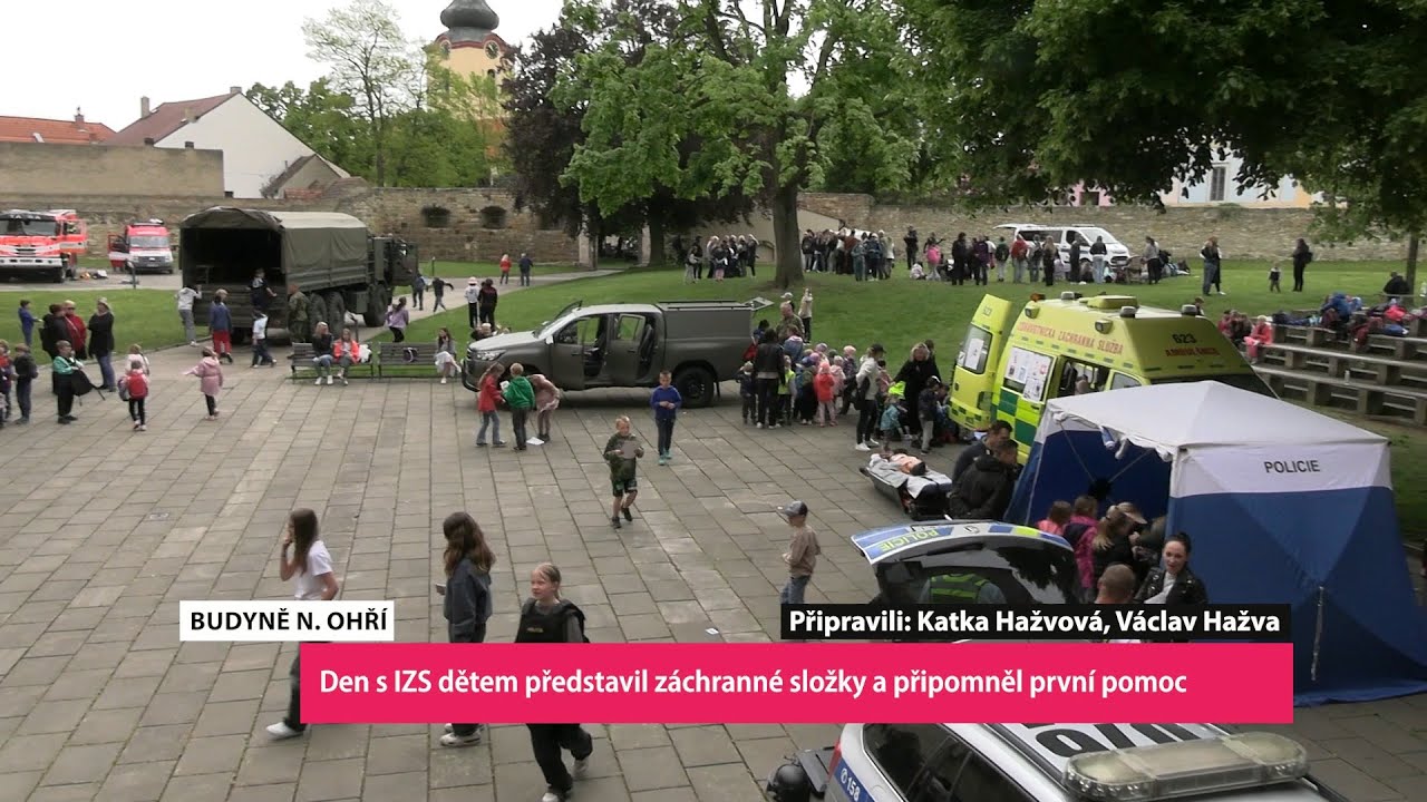 BUDYNĚ NAD OHŘÍ: Den s IZS dětem představil záchranné složky a připomněl první pomoc
