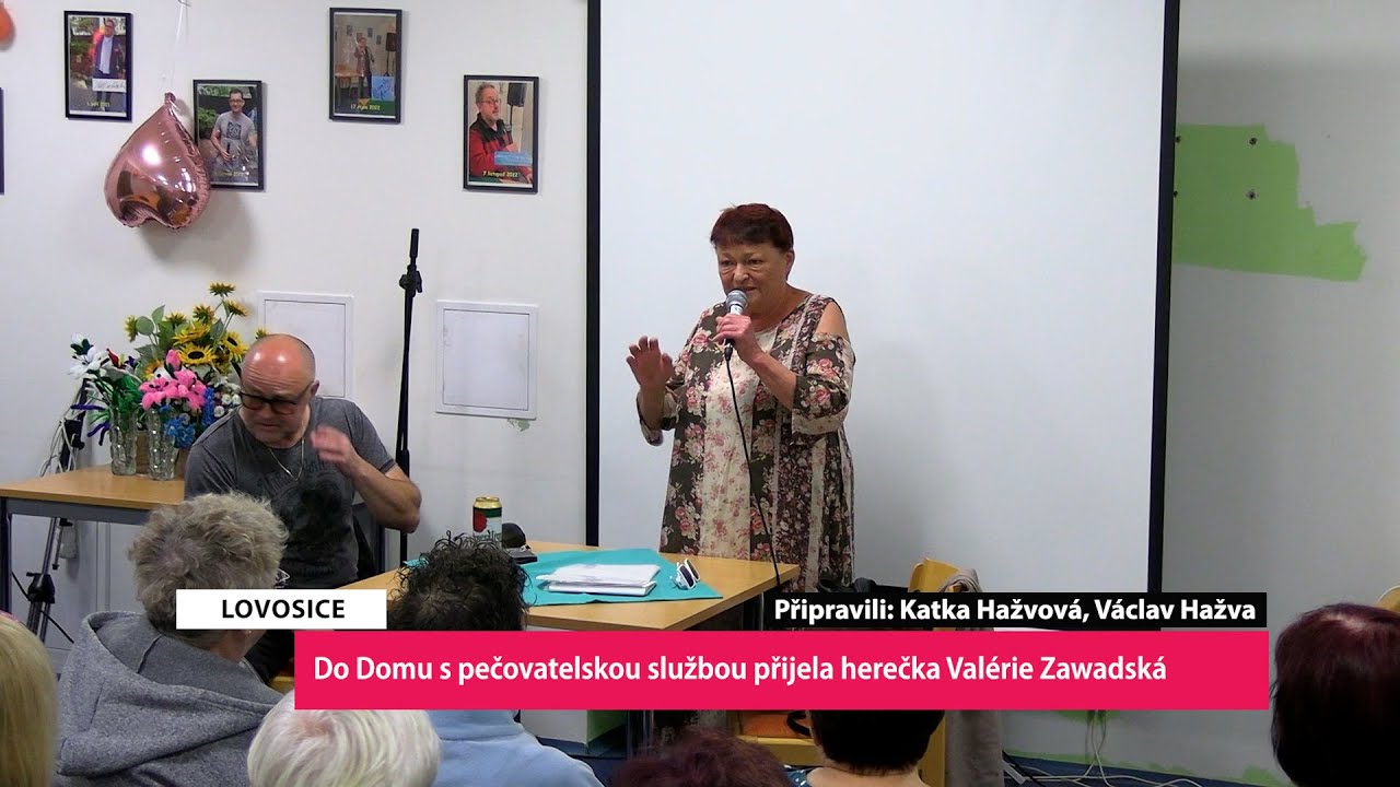 LOVOSICE: Do Domu s pečovatelskou službou přijela na besedu herečka Valérie Zawadská