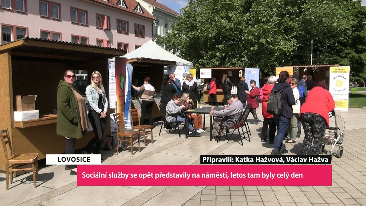 LOVOSICE: Sociální služby se opět představily na náměstí, letos tam byly celý den