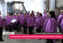 ZAHOŘANY: Cantica Bohemica v kostele Nejsvětější Trojice představila novou píseň v repertoáru
