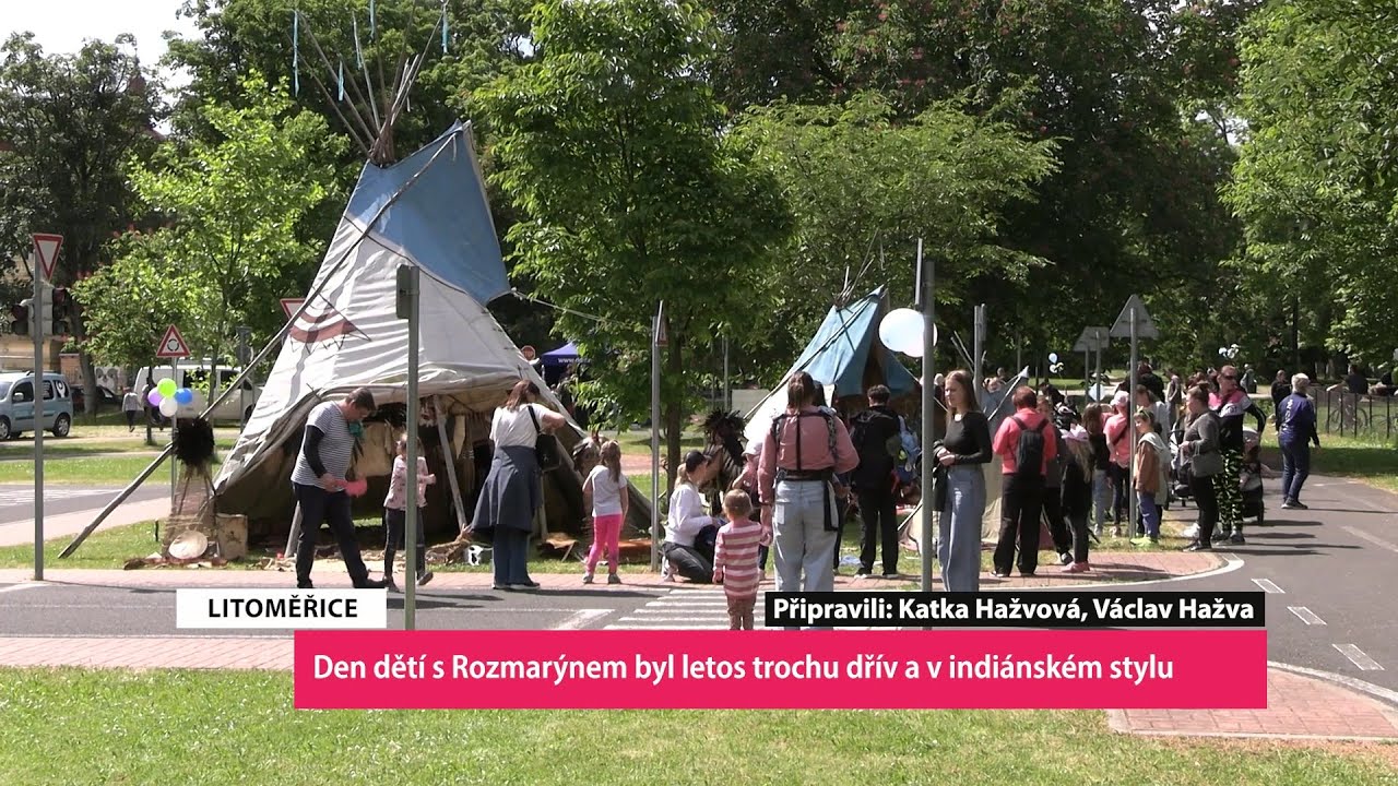 LITOMĚŘICE: Den dětí s Rozmarýnem byl letos trochu dřív a v indiánském stylu