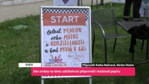 ŠTĚTÍ: Den změny na téma udržitelnost připomněl i možnosti papíru