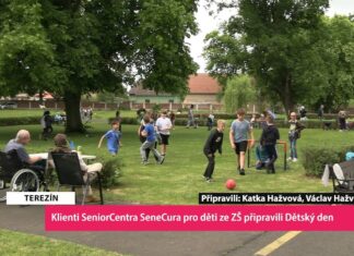 TEREZÍN: Klienti SeniorCentra SeneCura pro děti ze ZŠ připravili Dětský den