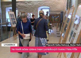 LITOMĚŘICE: Na Hradě začala výstava (nejen) pohádkových ilustrací Petra Kříže