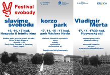 Festival svobody v Litoměřicích: Korzo park, studentský festival, koncert Merty i průvod se svíčkami