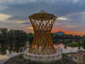 Rozhledna u Zámečku v Lovosicích má nového majitele a je uzavřena veřejnosti