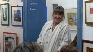 ÚŠTĚK: Herečka Chantal Poullain navštívila Café Galerie Úštěk