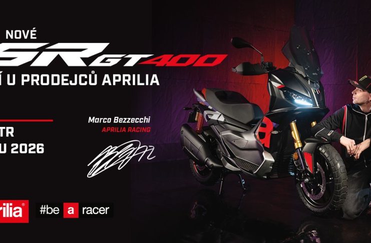 V HOREJSEK MOTO nyní k dostání skútr APRILIA SR GT 400