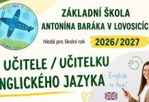ZŠ Antonína Baráka v Lovosicích hledá posilu do týmu angličtinářů