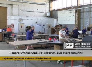 HROBCE: Výrobce obalů Pluspap oslavil 15 let provozu