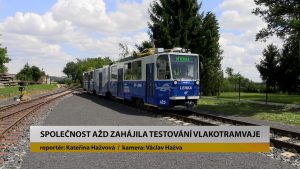 DĚTENICE: Společnost AŽD zahájila testování vlakotramvaje DĚTENICE: Společnost AŽD zahájila testování vlakotramvaje