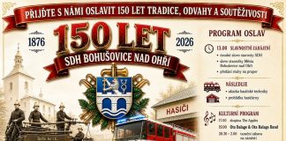 SDH Bohušovice nad Ohří slaví 150 let. Výročí doprovodí oslavy na náměstí i koncertech